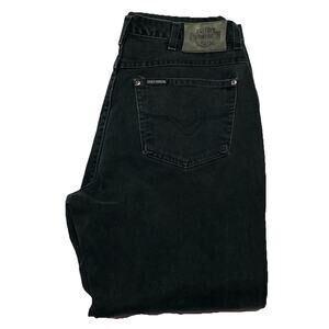 VTG Harley Davidson Jeans Womens 14 R Black Denim Straight Leg Classic Riding
